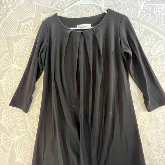 💚👗SUSANA MONACO LITTLE BLACK DRESS WOMEN SIZE M MEDIUM EUC PLEATED 0033 CASUAL - Picture 4 of 13